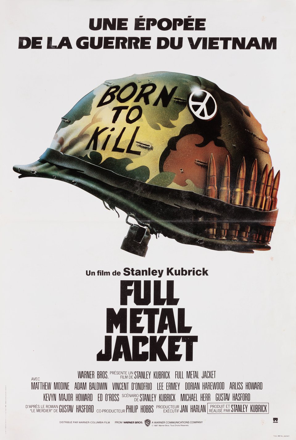 Full Metal Jacket Original 1987 French Petite Movie Poster
