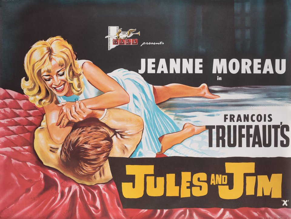 Jules and Jim Original 1962 British Quad Movie Poster