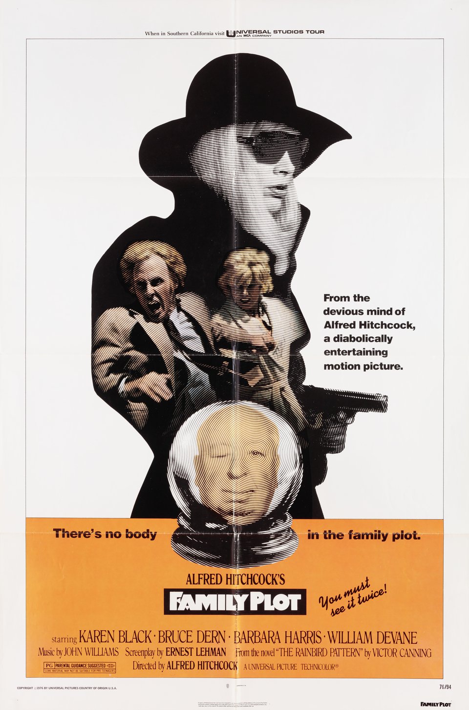 Family Plot Original 1976 U.S. One Sheet Movie Poster