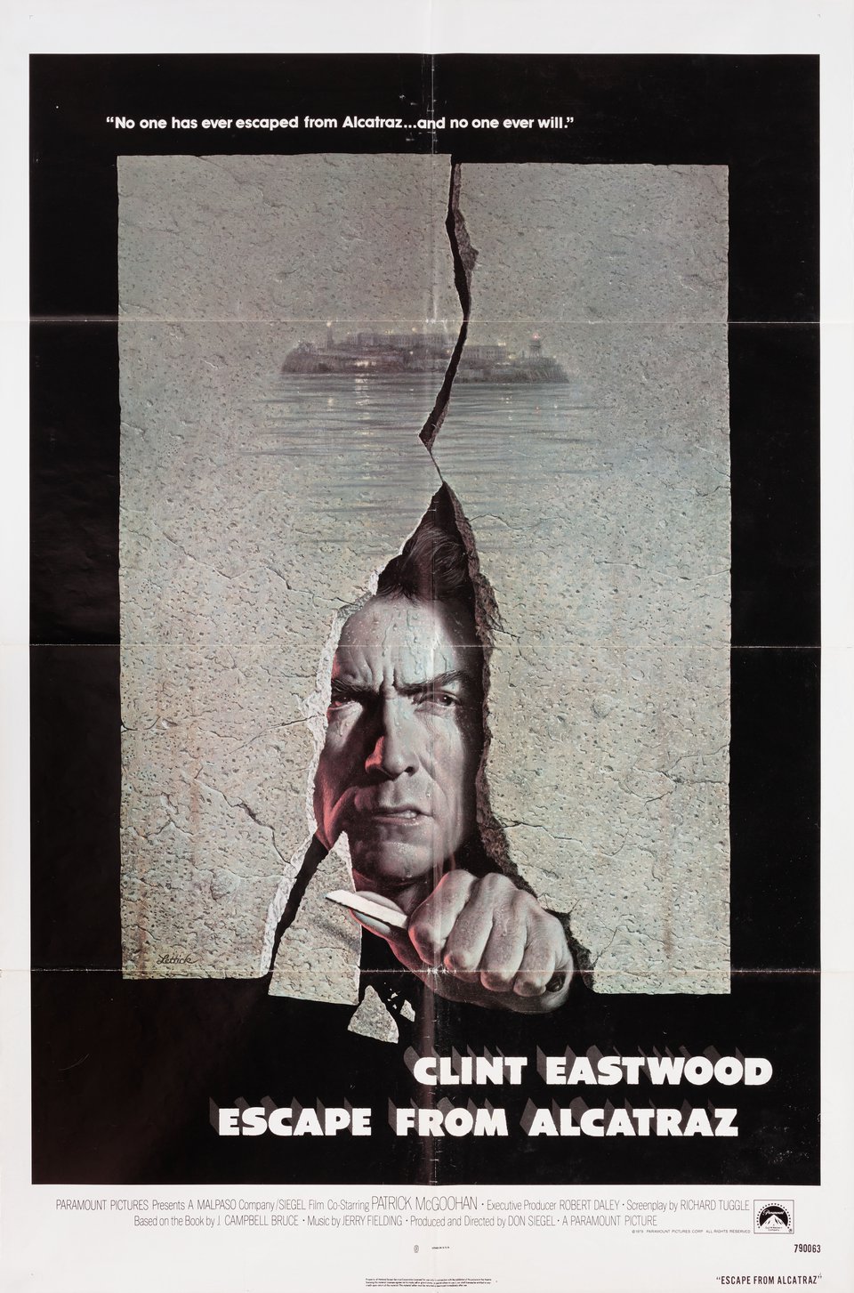 Escape from Alcatraz Original 1979 U.S. One Sheet Movie Poster