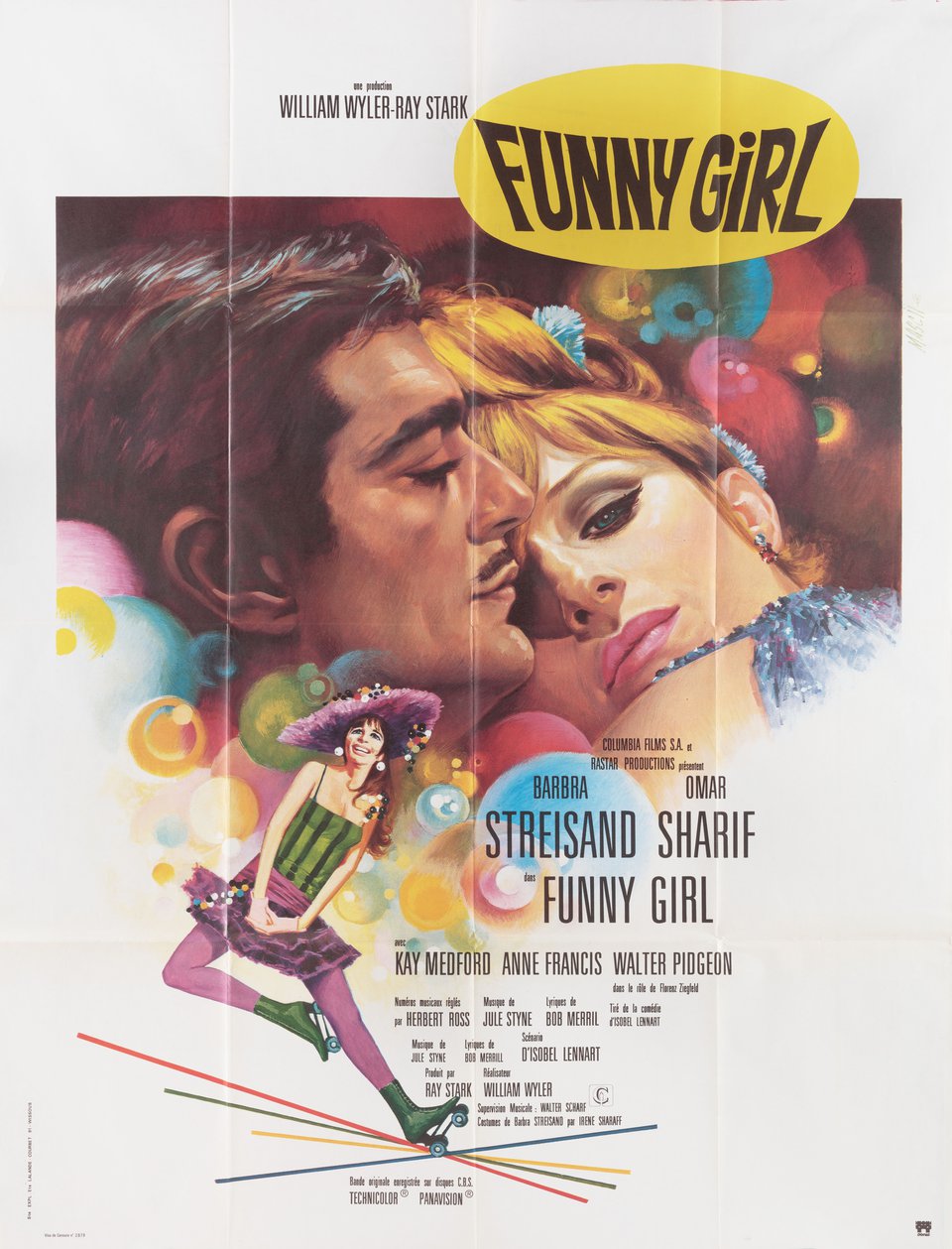 Funny Girl Original R1970s French Grande Movie Poster
