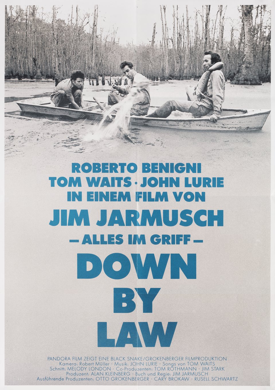 Down by Law Original 1986 German A1 Movie Poster