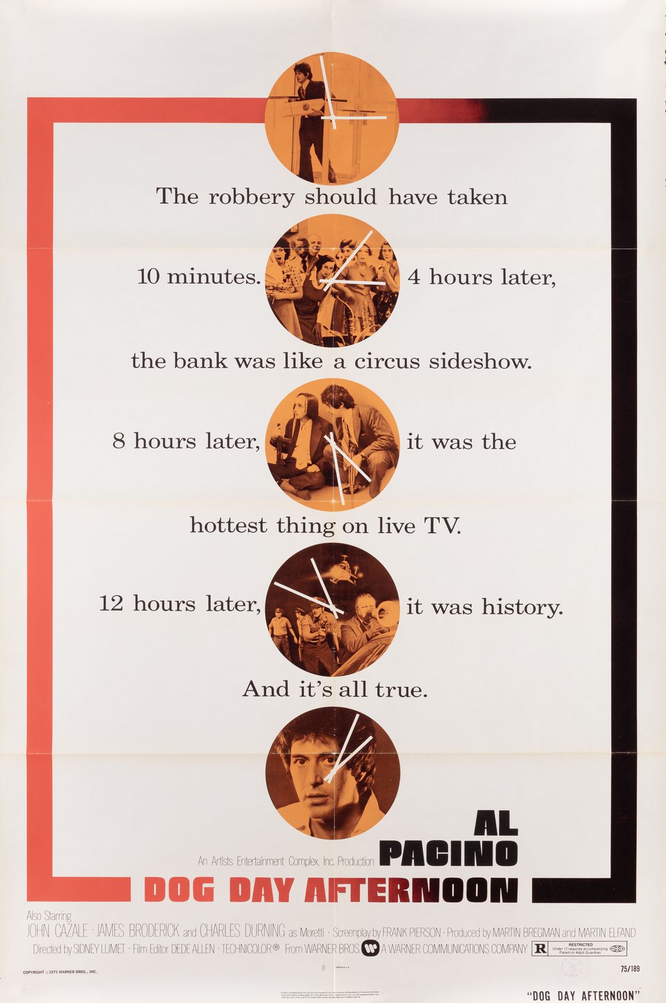 Dog Day Afternoon Original 1975 U.S. One Sheet Movie Poster