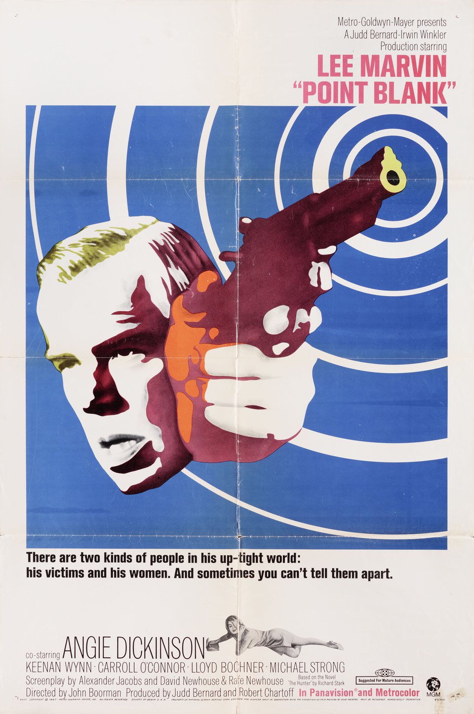 Point Blank Original 1967 U.S. One Sheet Movie Poster
