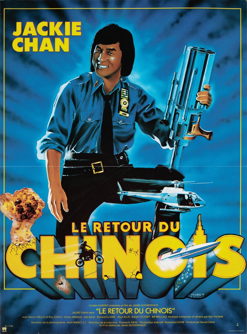 The Protector Original 1985 French Petite Movie Poster