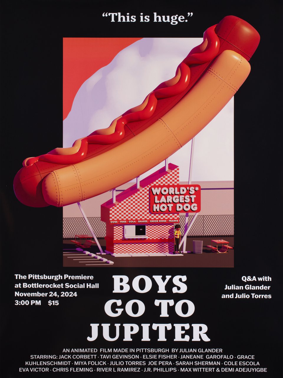 Boys Go to Jupiter Original 2025 U.S. One Sheet Movie Poster