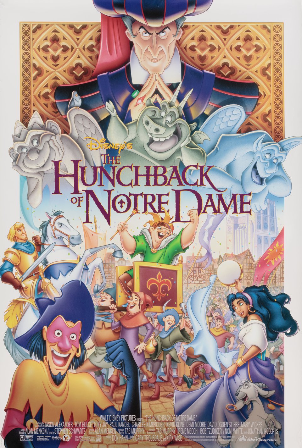 The Hunchback of Notre Dame Original 1996 U.S. One Sheet Movie Poster