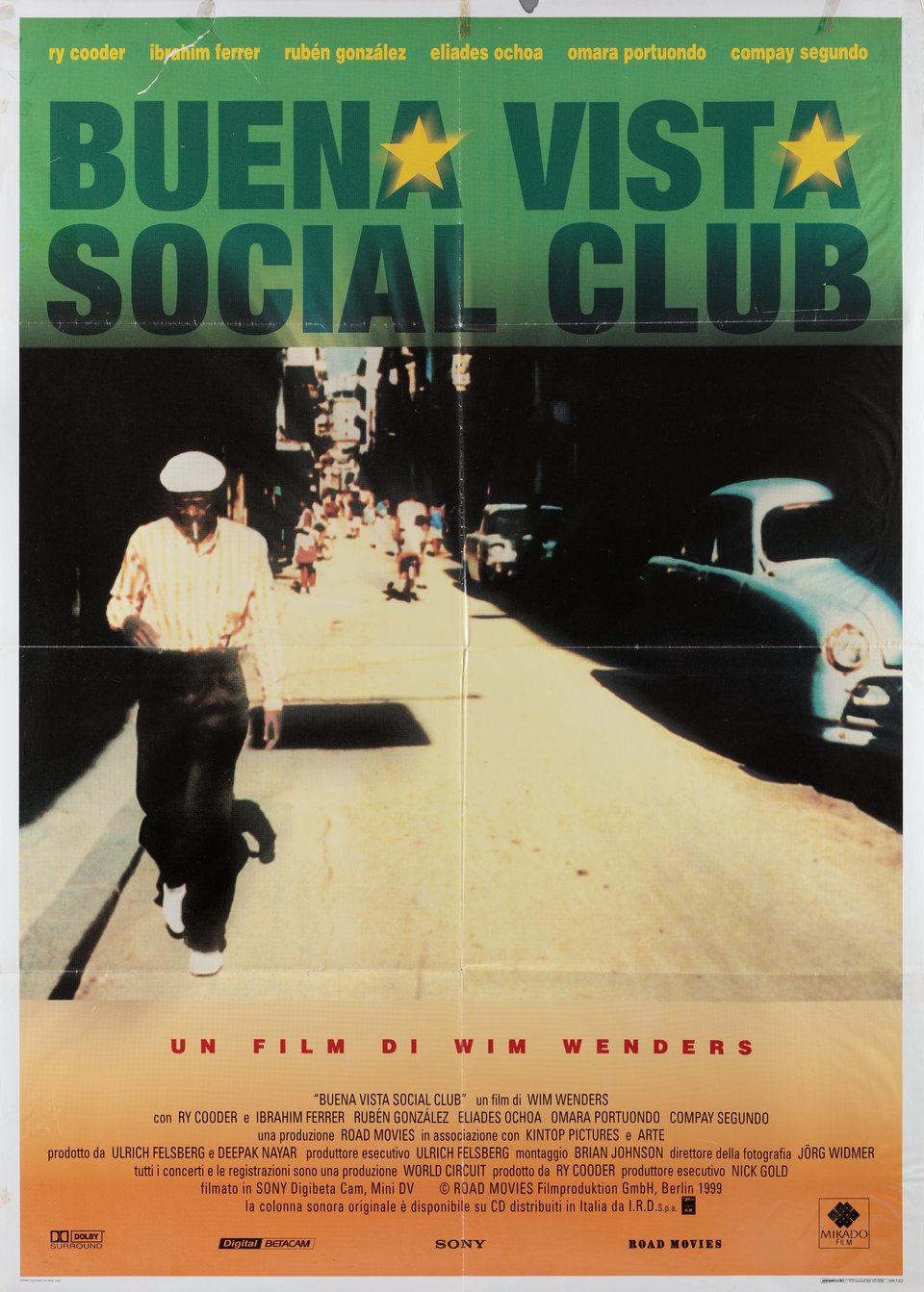 Buena Vista Social Club Original 1999 Italian Due Foglio Movie Poster