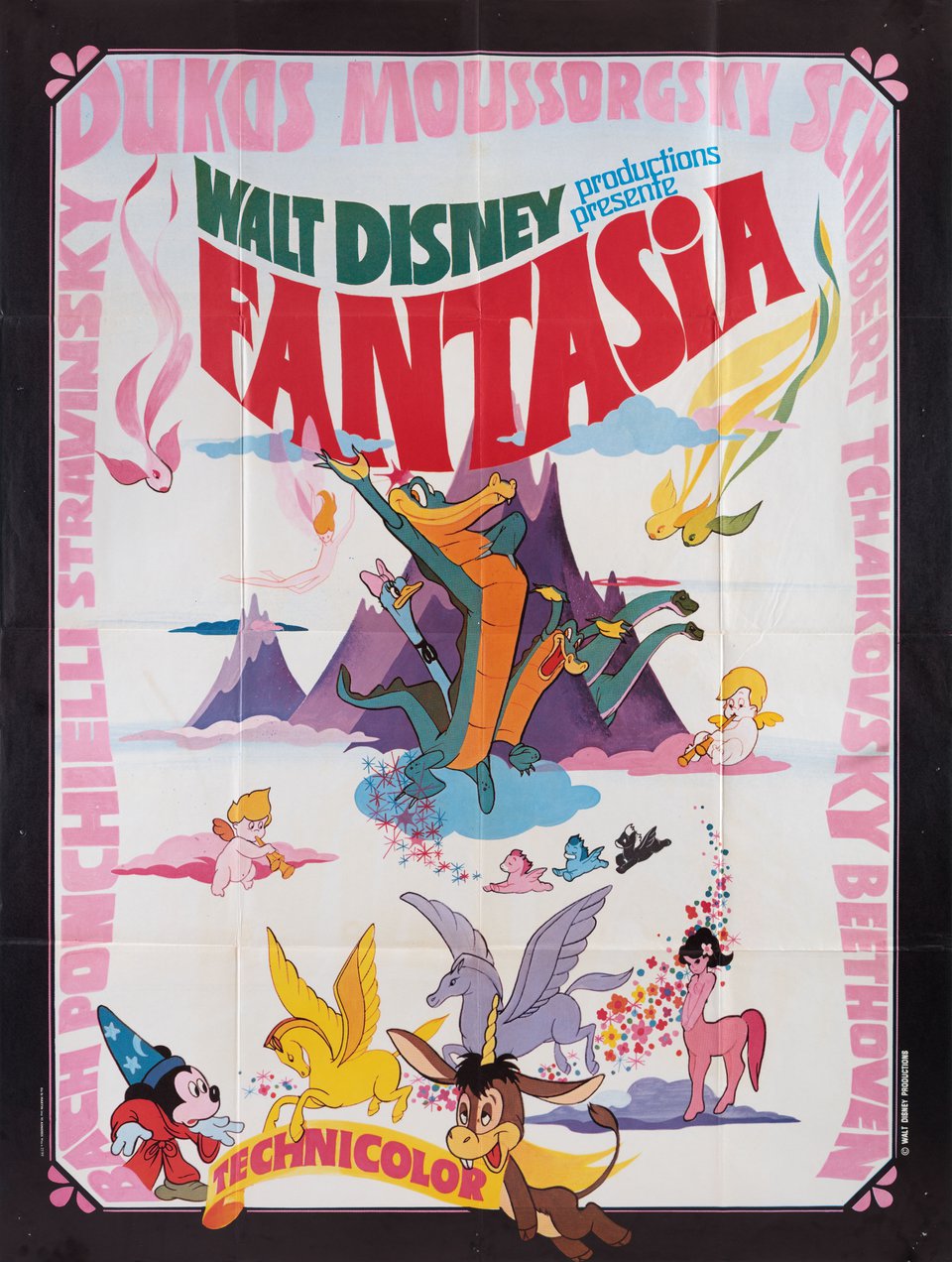 Fantasia Original R1970s French Grande Movie Poster