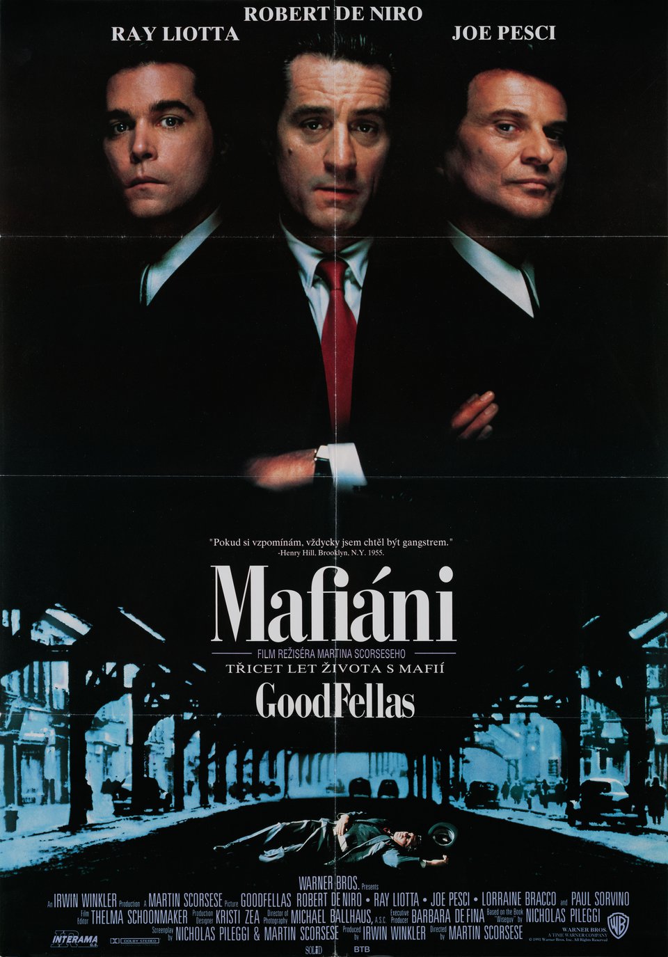 Goodfellas Original 1990 Czech A1 Movie Poster