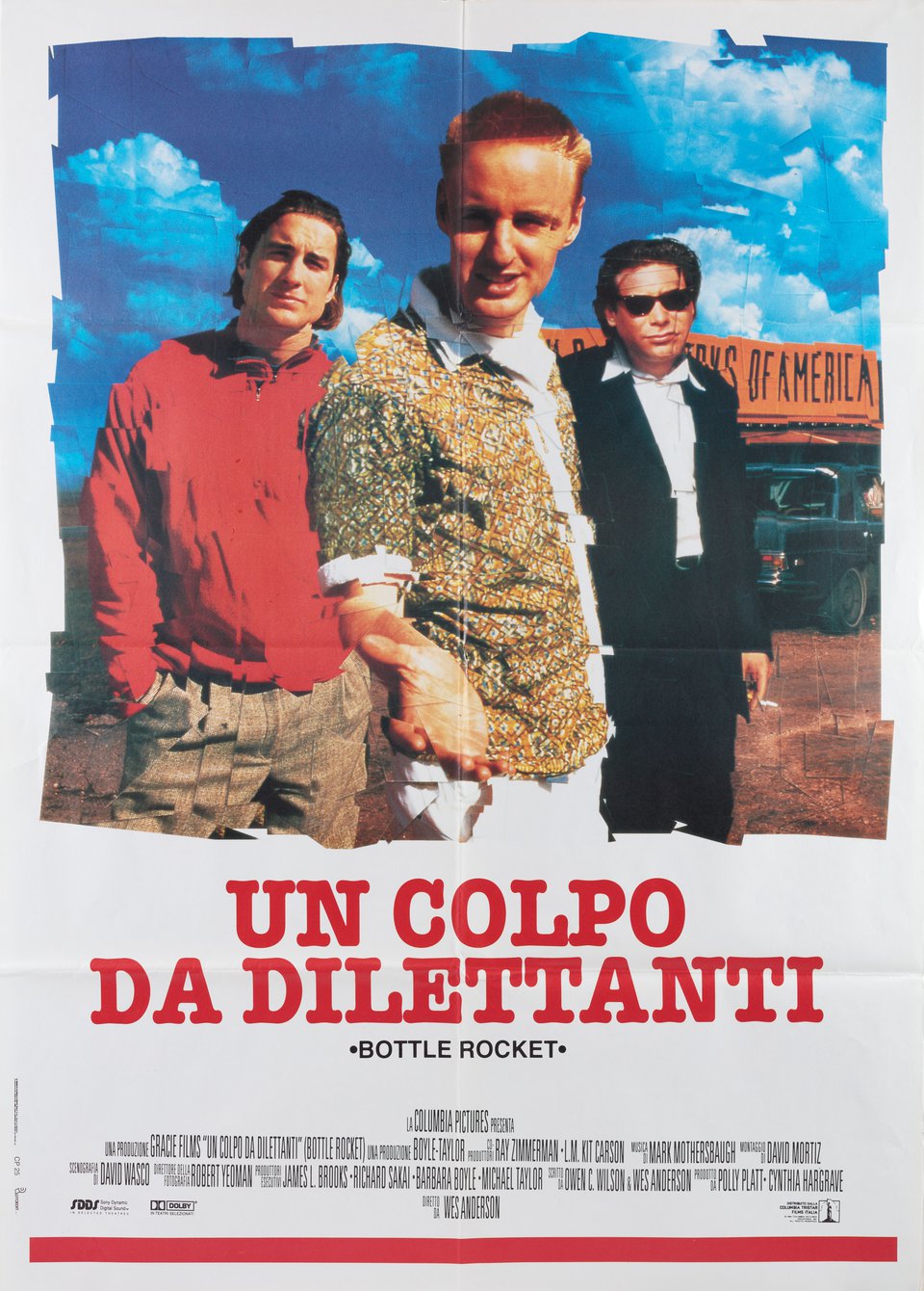 Bottle Rocket Original 1996 Italian Due Foglio Movie Poster