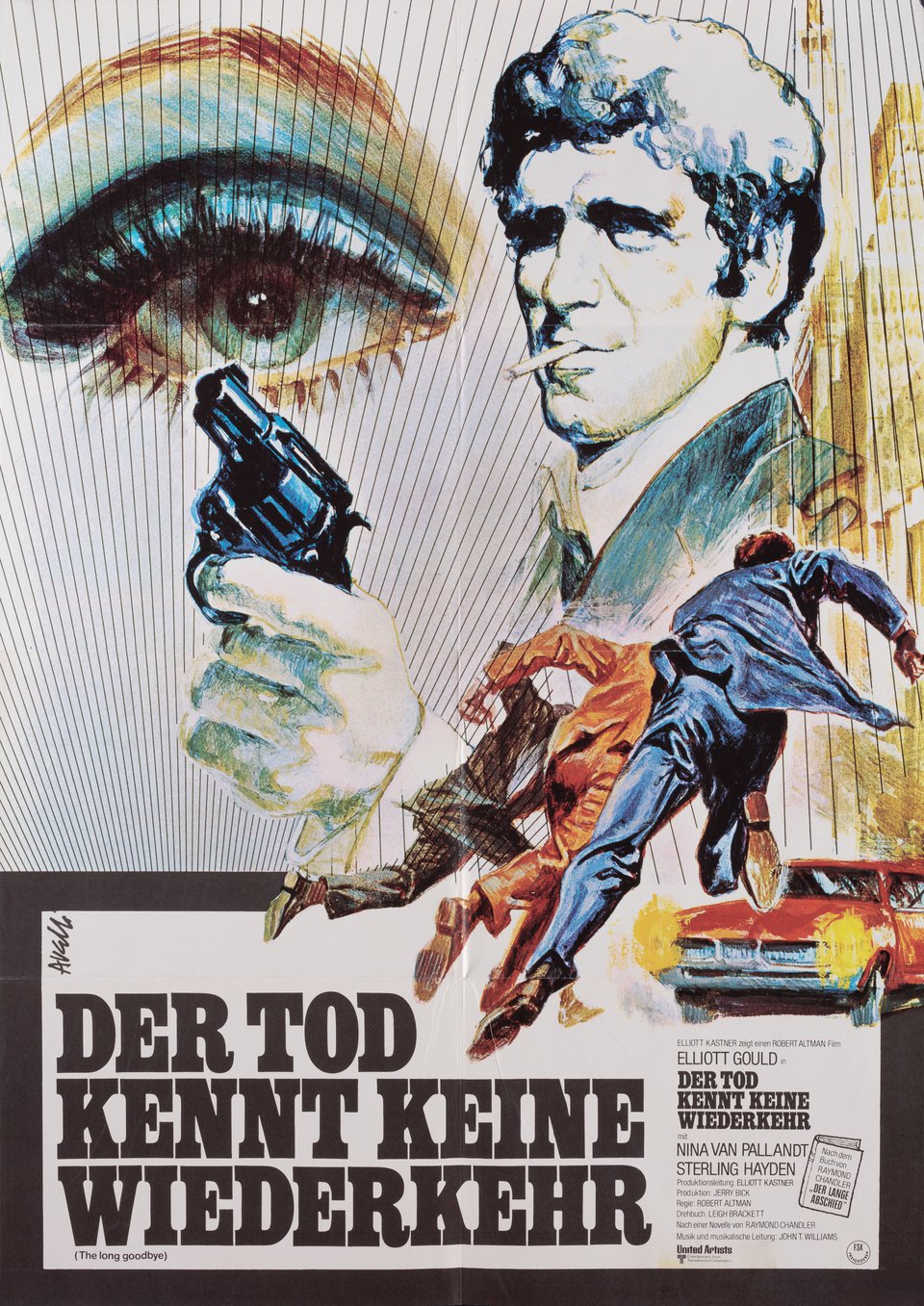 The Long Goodbye Original 1973 German A1 Movie Poster