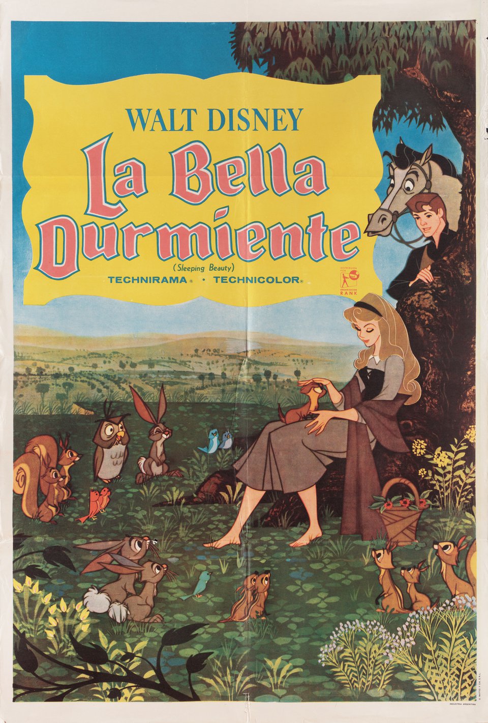 Sleeping Beauty Original 1959 Argentine Movie Poster