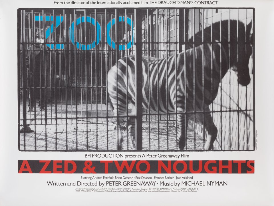 A Zed & Two Noughts Original 1985 British Quad Movie Poster