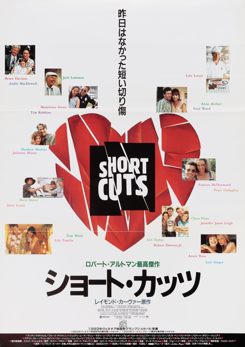Short Cuts Original 1993 Japanese B2 Movie Poster