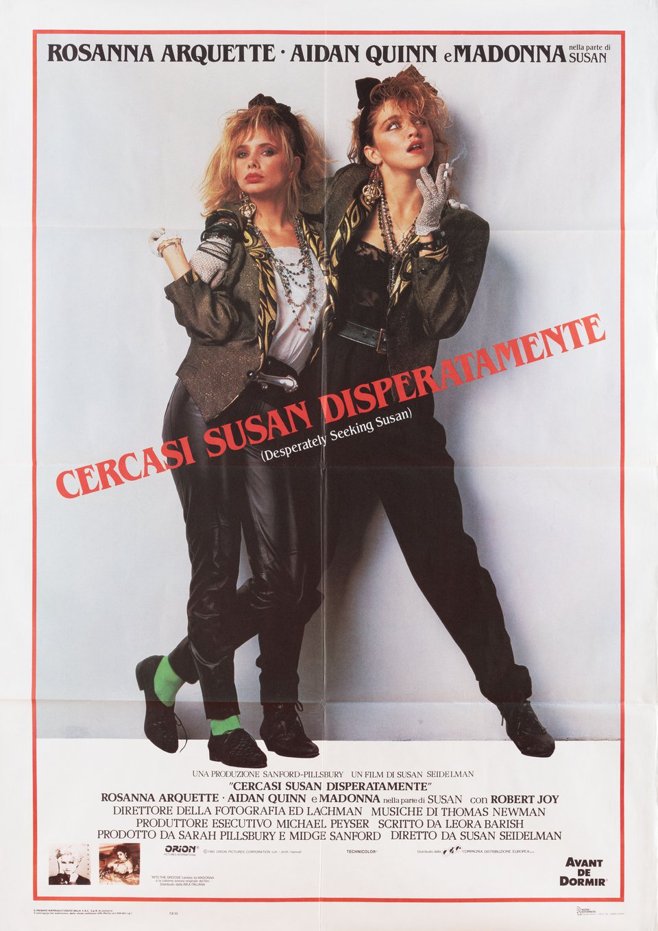 Desperately Seeking Susan Original 1985 Italian Due Foglio Movie Poster