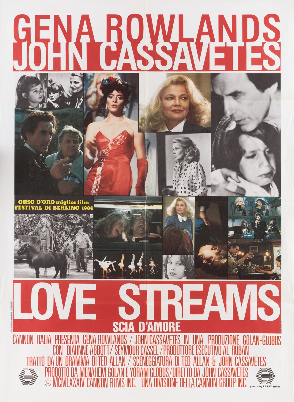 Love Streams Original 1984 Italian Due Foglio Movie Poster