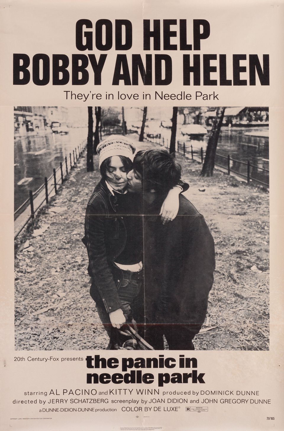 The Panic in Needle Park Original 1971 U.S. One Sheet Movie Poster
