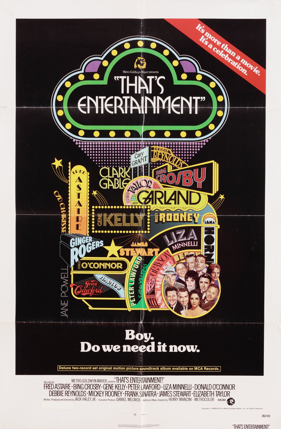 That's Entertainment! Original 1974 U.S. One Sheet Movie Poster