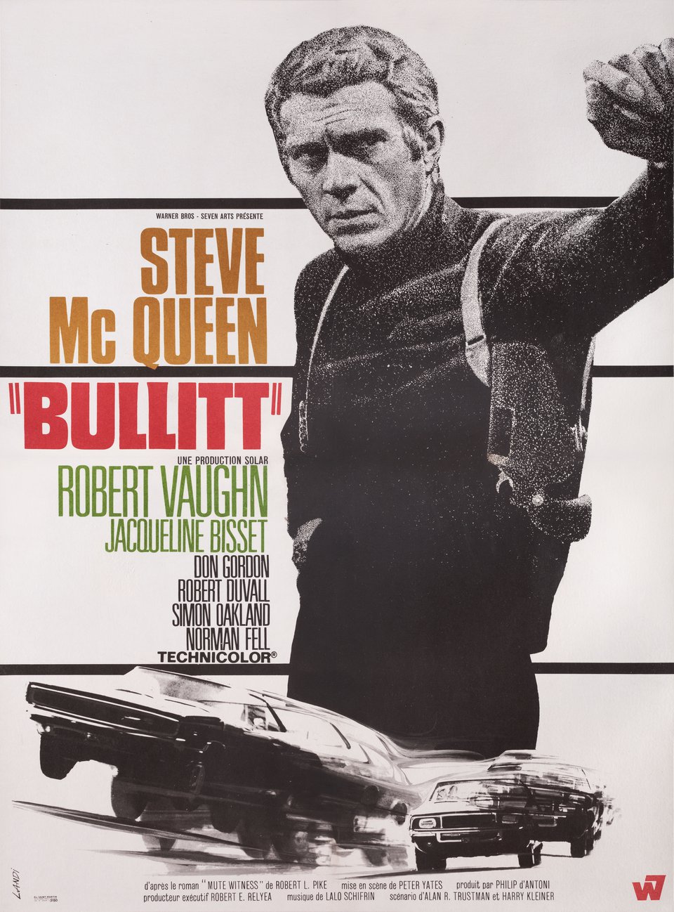 Bullitt Original 1968 French Moyenne Movie Poster