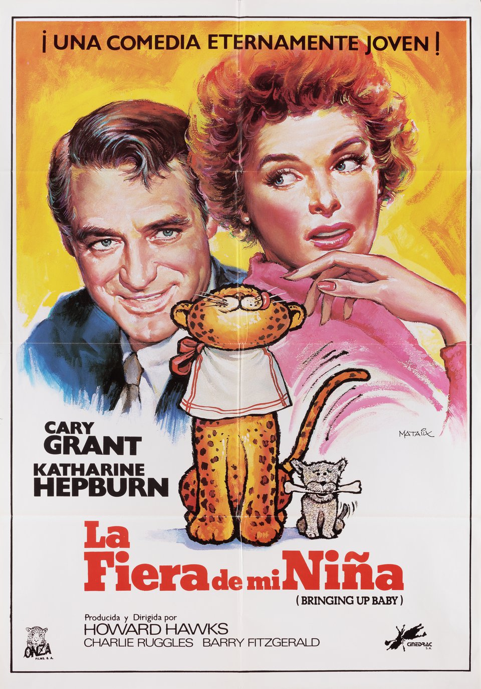 Bringing Up Baby Original R1986 Spanish B1 Movie Poster