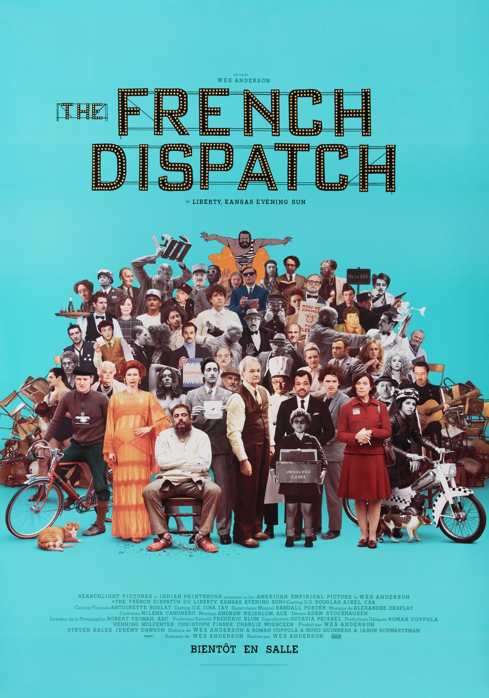 The French Dispatch Original 2020 Canadian B1 Movie Poster