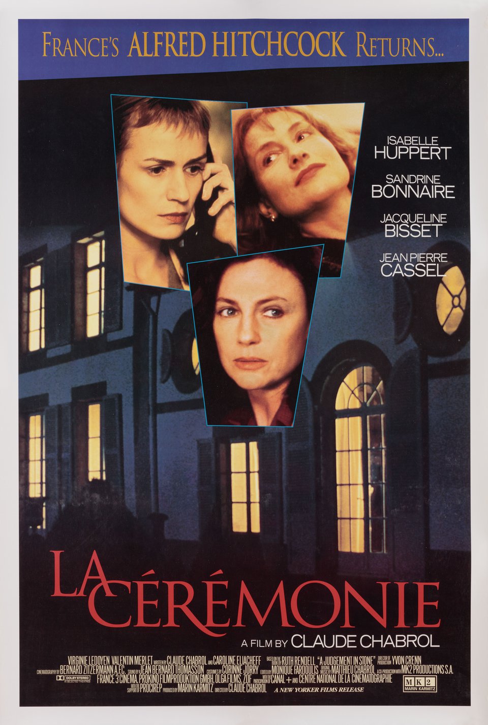 La Ceremonie Original 1995 U.S. One Sheet Movie Poster