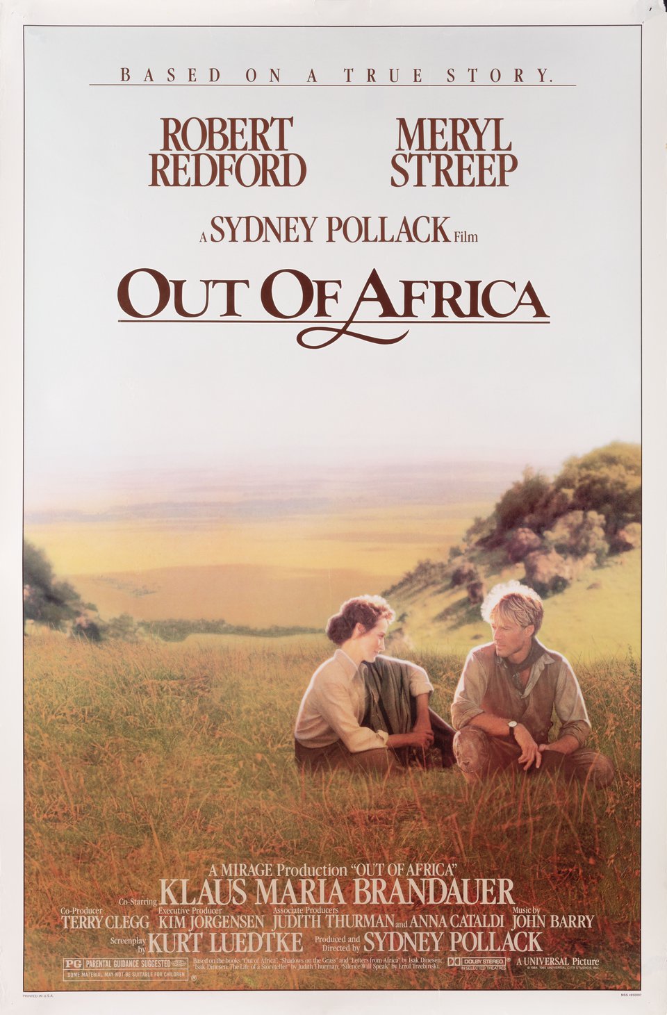 Out of Africa Original 1986 U.S. One Sheet Movie Poster