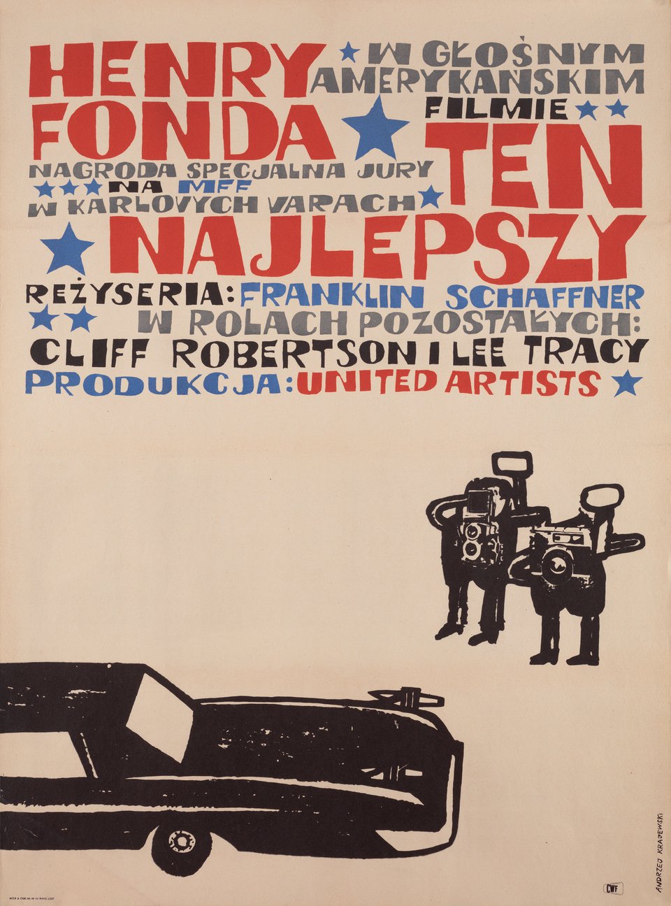 The Best Man Original 1964 Polish A1 Movie Poster