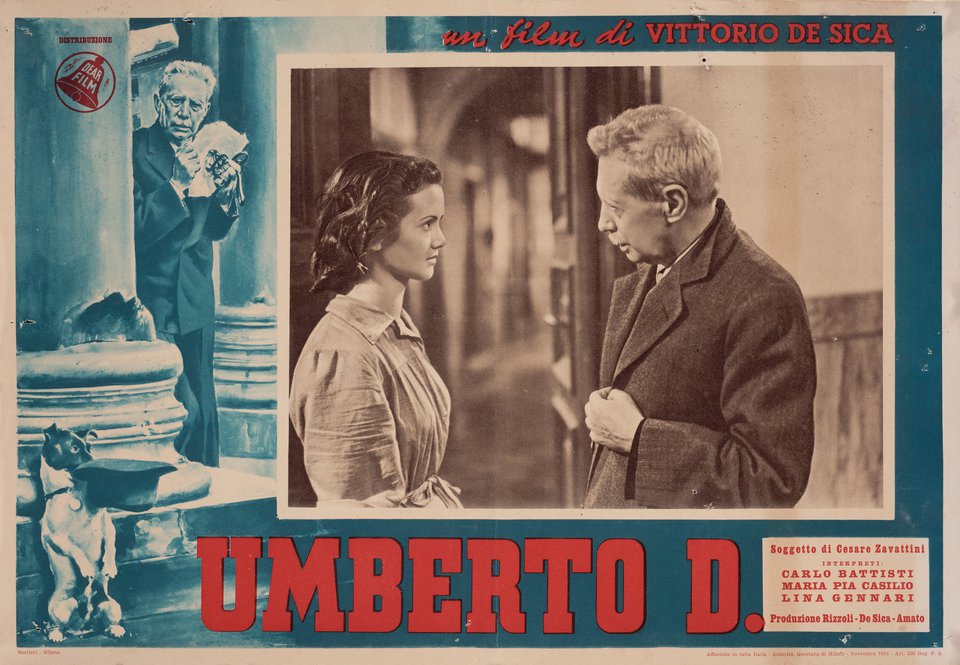 Umberto D. Original 1952 Italian Fotobusta Movie Poster