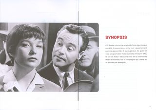 The Apartment Original R2024 French Movie Program Alternate Image