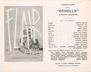Othello Original 1951 British Program Alternate Image