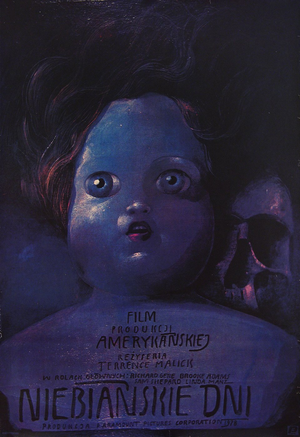 Days of Heaven Original 1978 Polish B1 Movie Poster