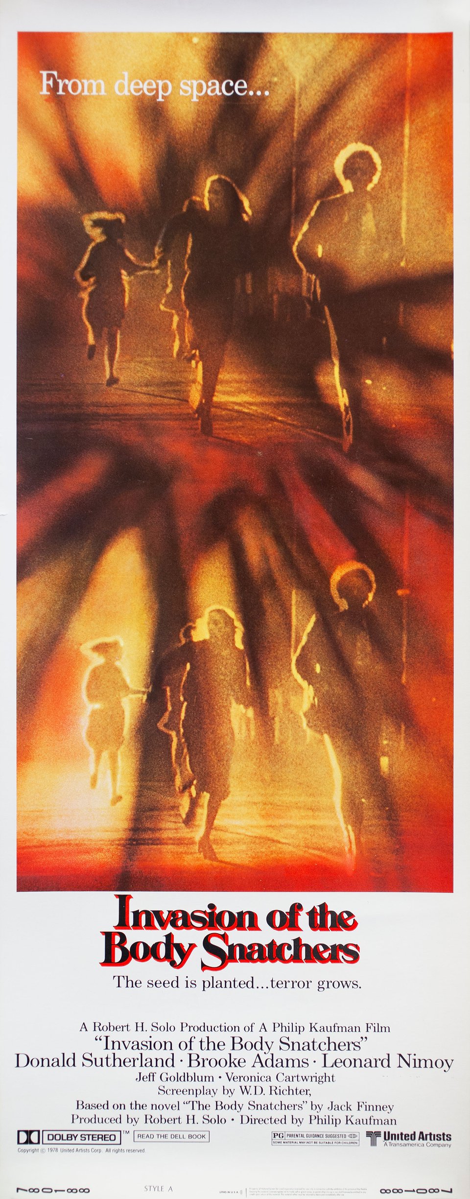 Invasion of the Body Snatchers Original 1978 U.S. Insert Movie Poster