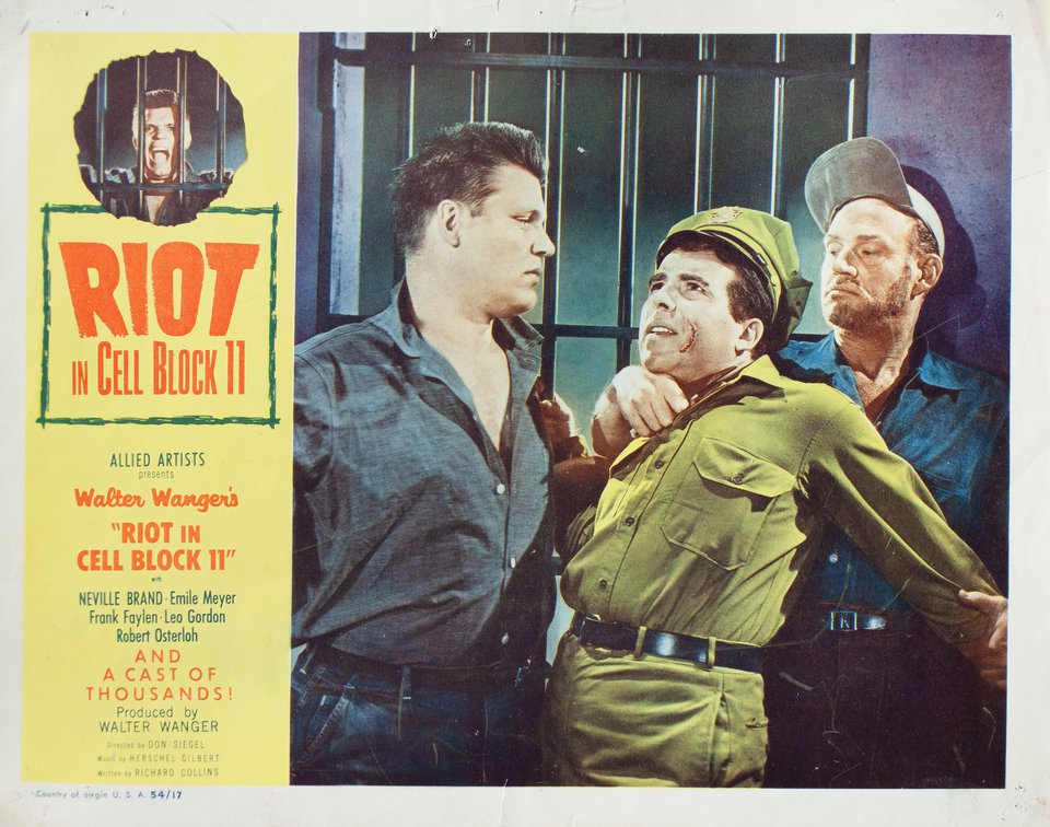 Riot in Cell Block 11 Original 1954 U.S. Scene Card