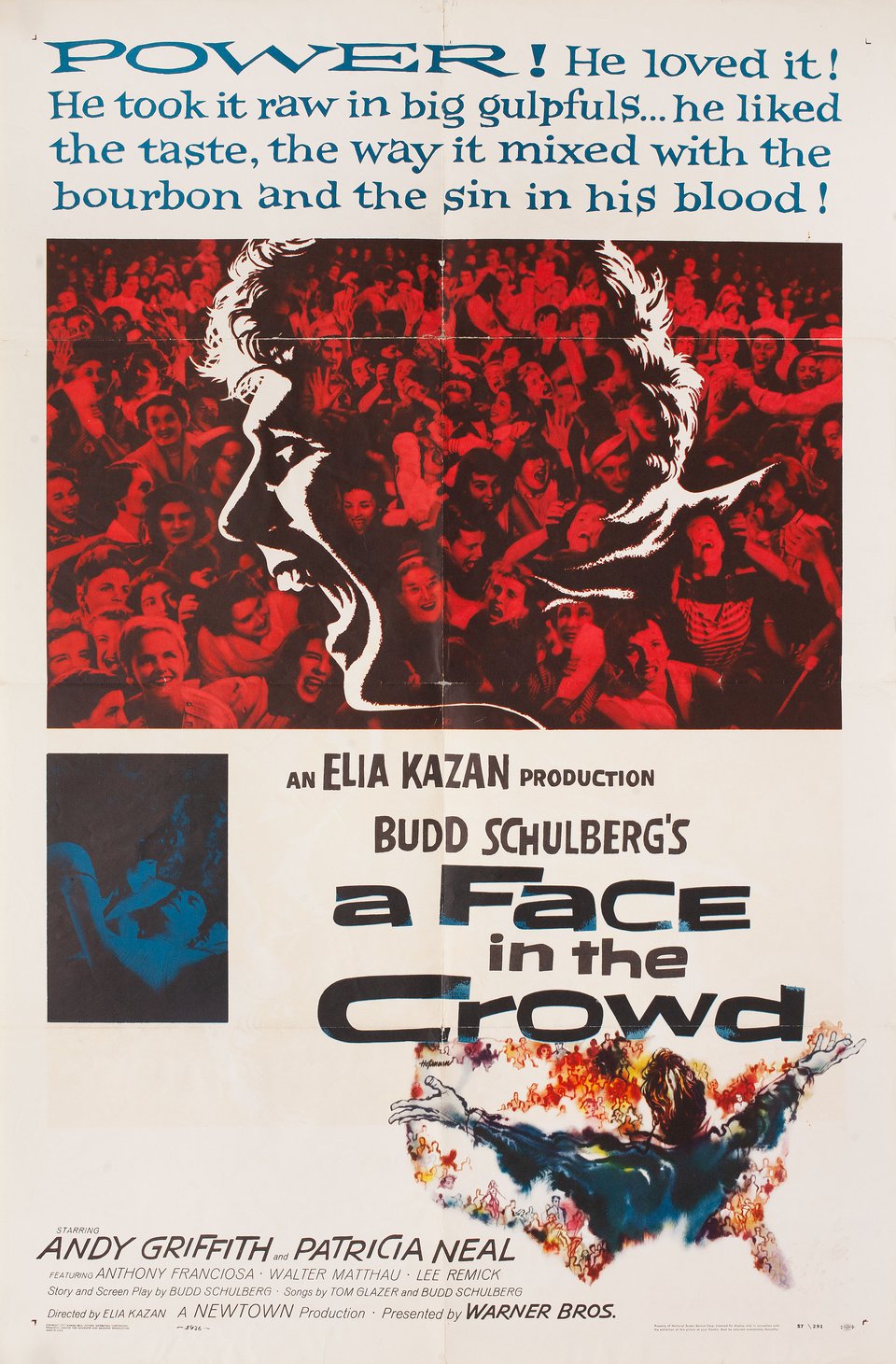 A Face in the Crowd Original 1957 U.S. One Sheet Movie Poster