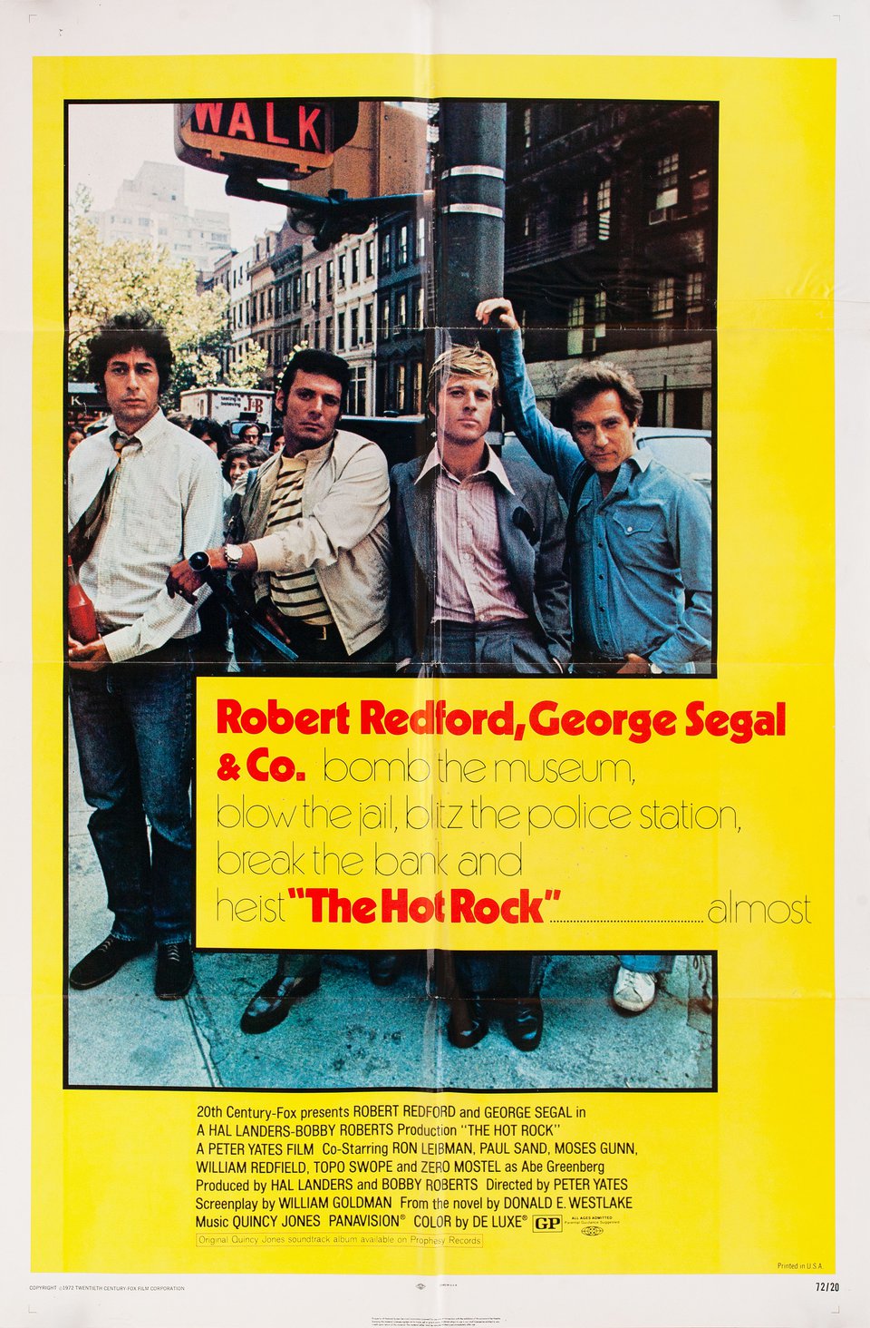 The Hot Rock Original 1972 U.S. One Sheet Movie Poster