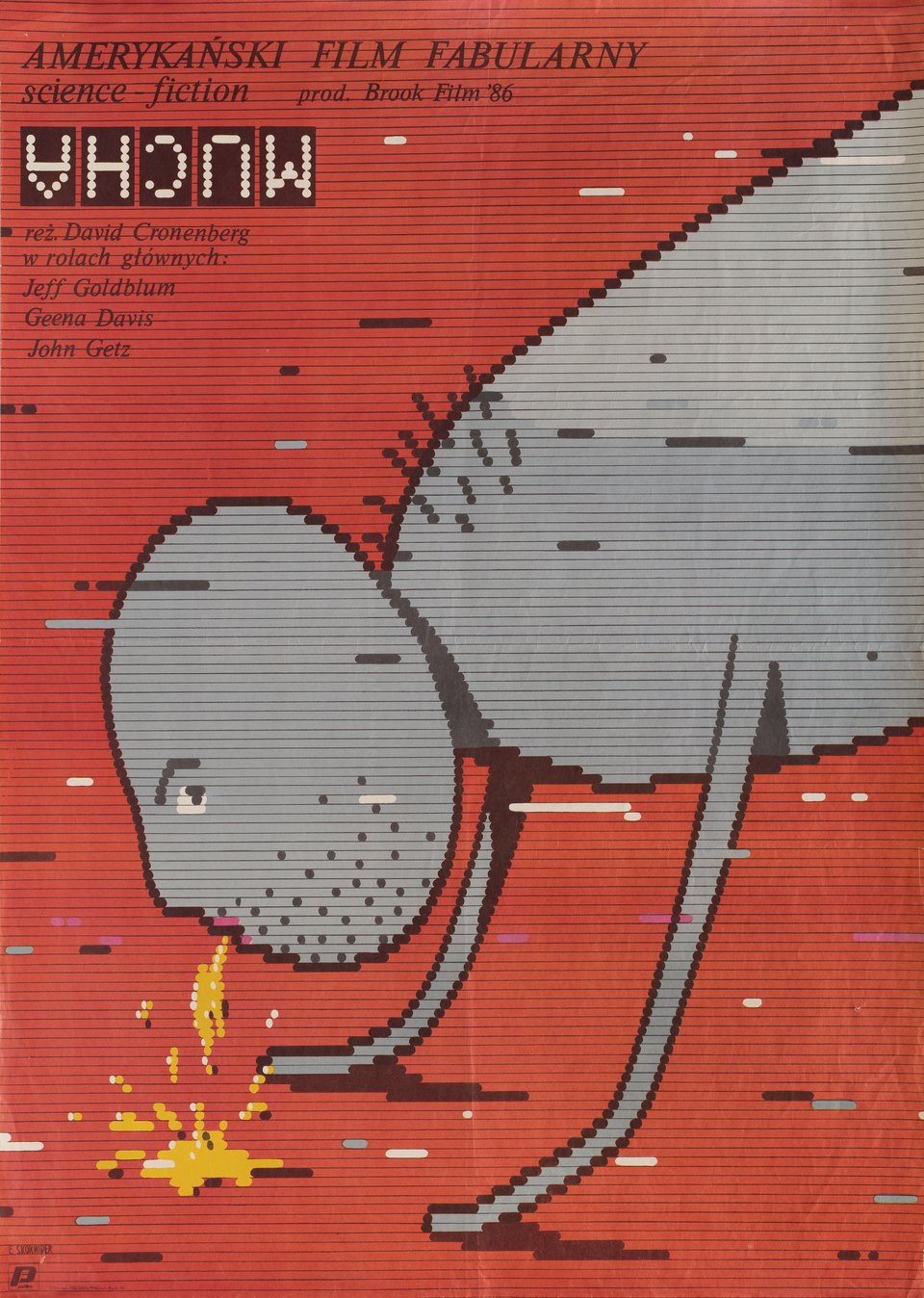 The Fly Original 1986 Polish B1 Movie Poster