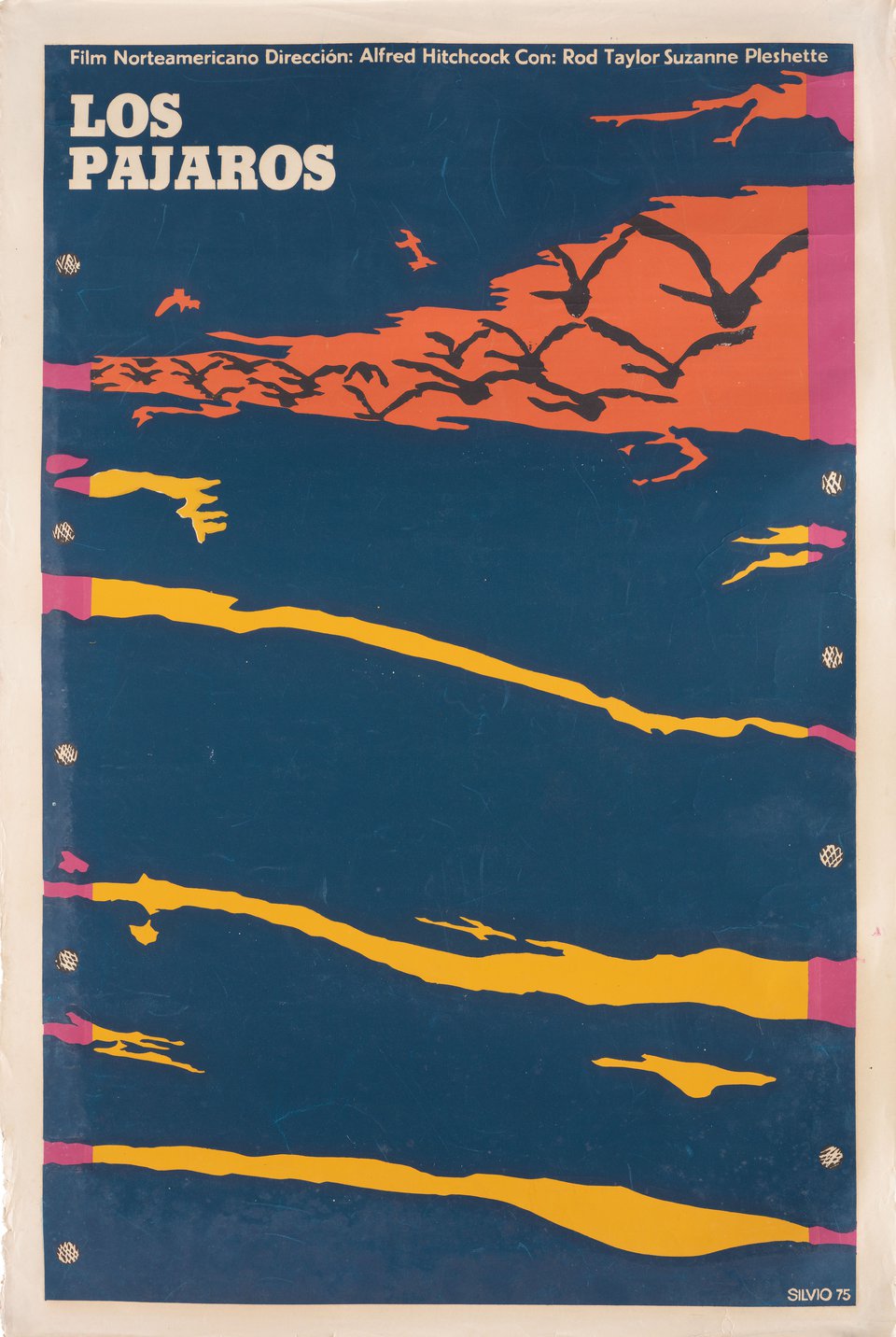 The Birds Original 1975 Cuban Movie Poster