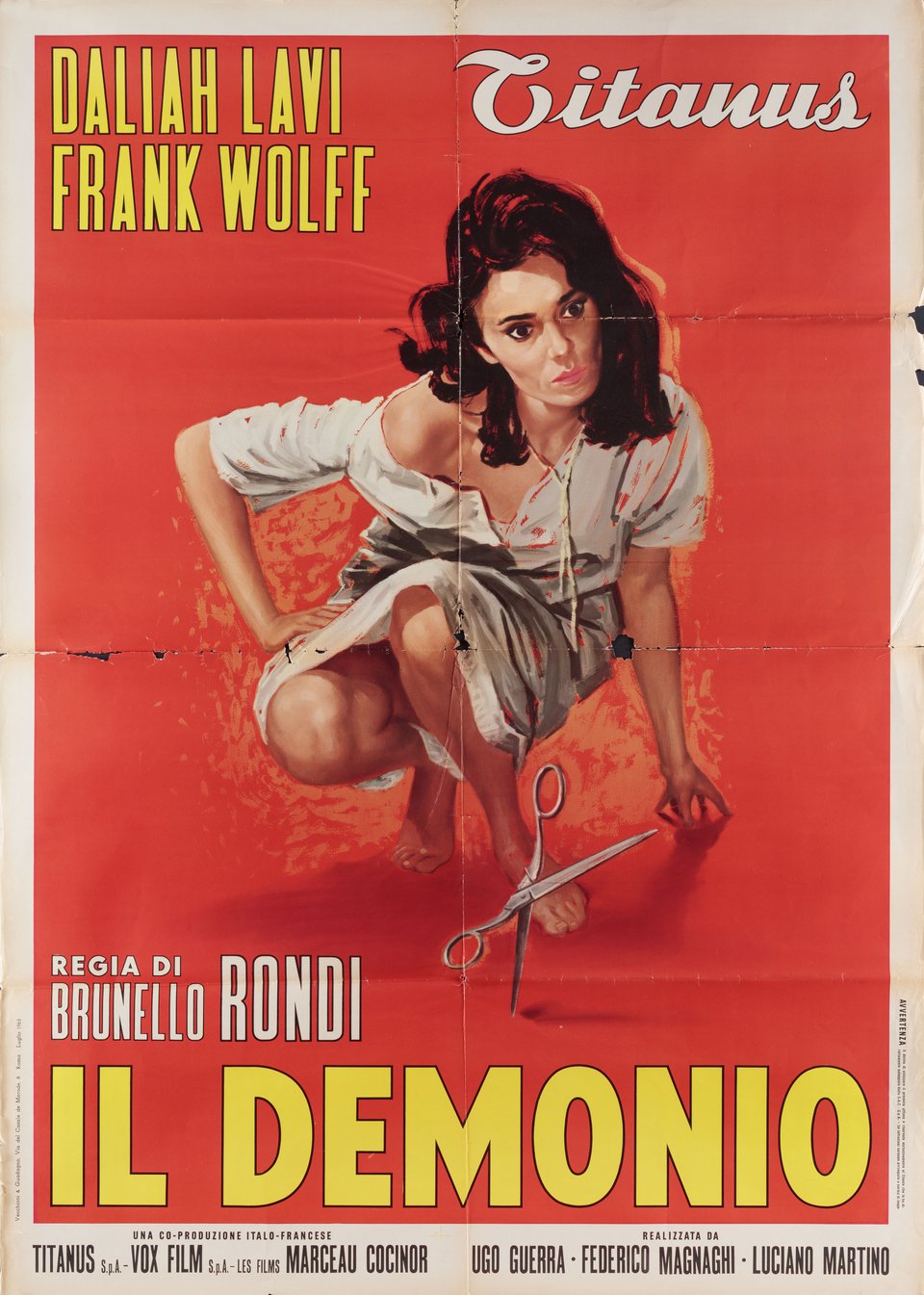 The Demon Original 1963 Italian Due Foglio Movie Poster