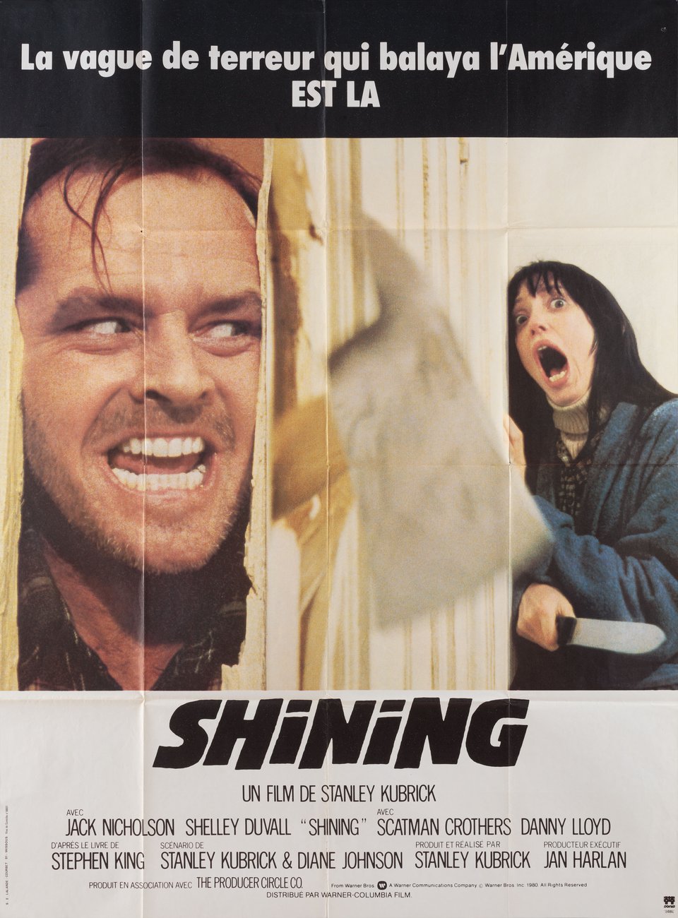 The Shining Original 1980 French Grande Movie Poster