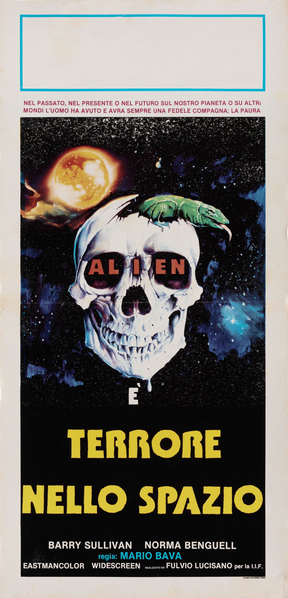 Planet of the Vampires Original R1970s Italian Locandina Movie Poster