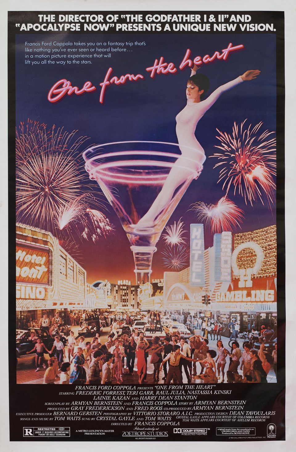 One from the Heart Original 1982 U.S. One Sheet Movie Poster