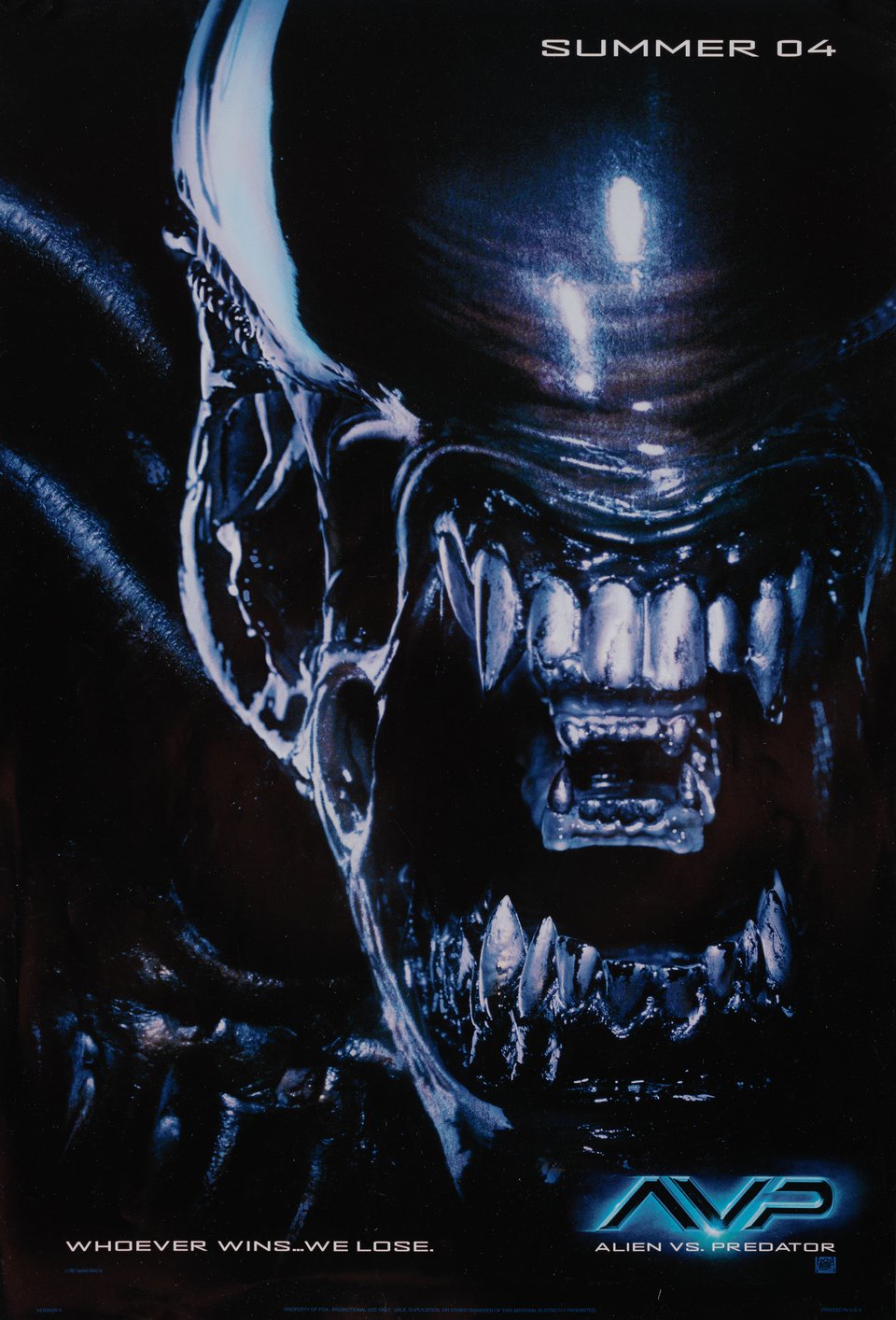 AVP: Alien vs. Predator Original 2004 U.S. Mini Movie Poster