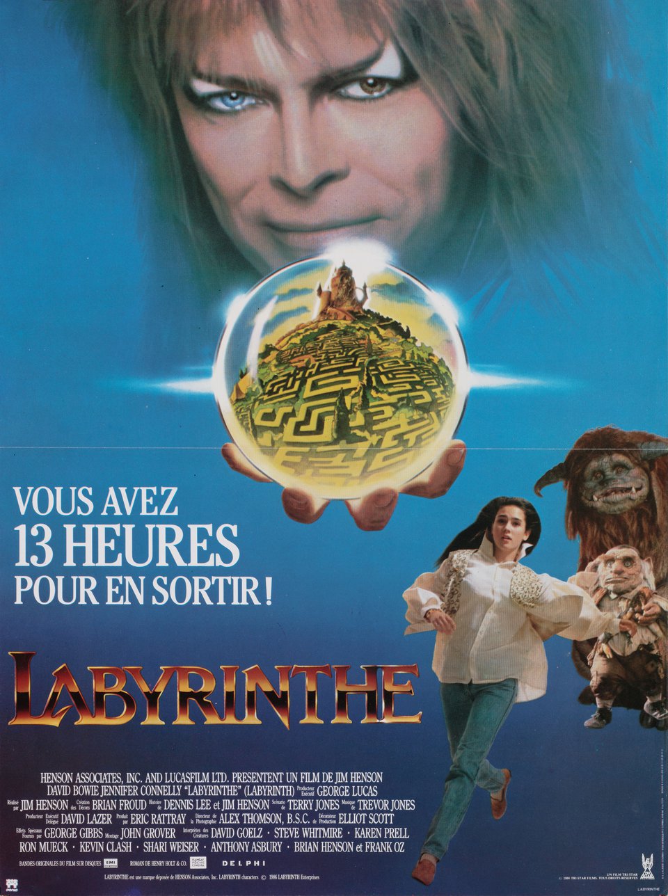 Labrinth Posters Labyrinth Original 1986 French Petite Movie Poster - Posteritati Movie ...
