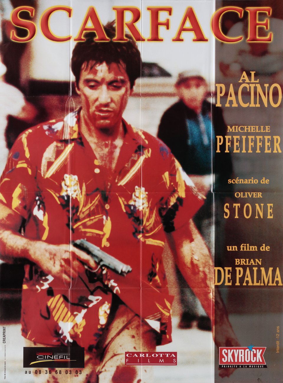 Scarface Original R1980s French Grande Movie Poster