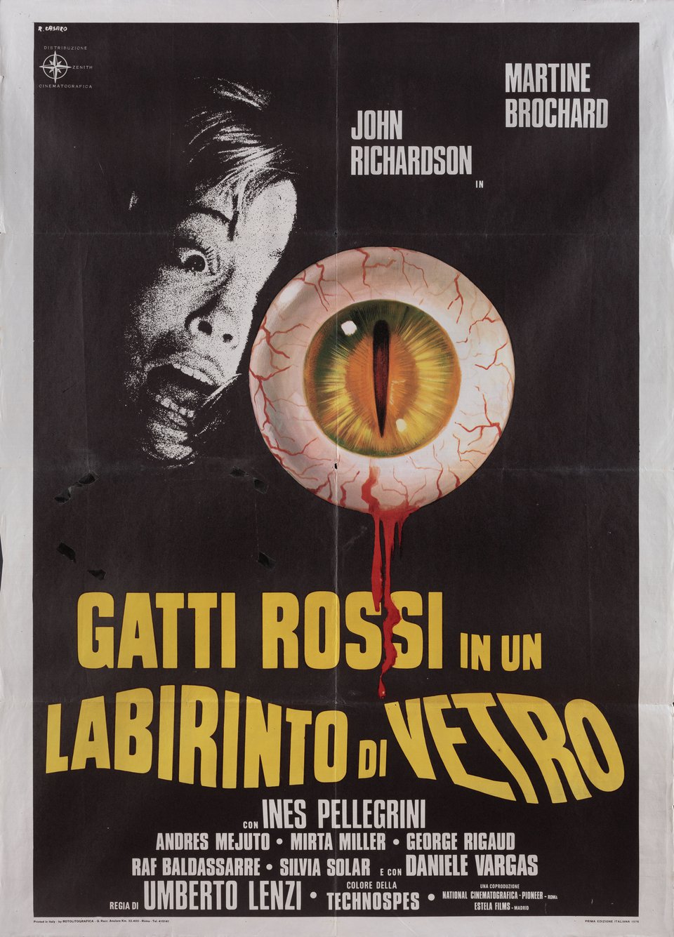 Eyeball Original 1975 Italian Due Foglio Movie Poster