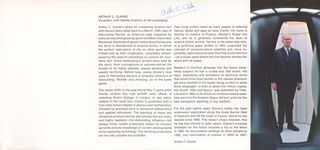 2001: A Space Odyssey Original 1968 U.S. Movie Program Signed by Arthur C. Clarke Alternate Image