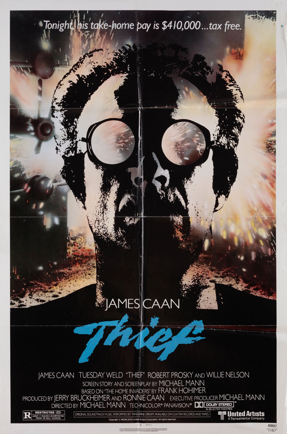 Thief Original 1981 U.S. One Sheet Movie Poster