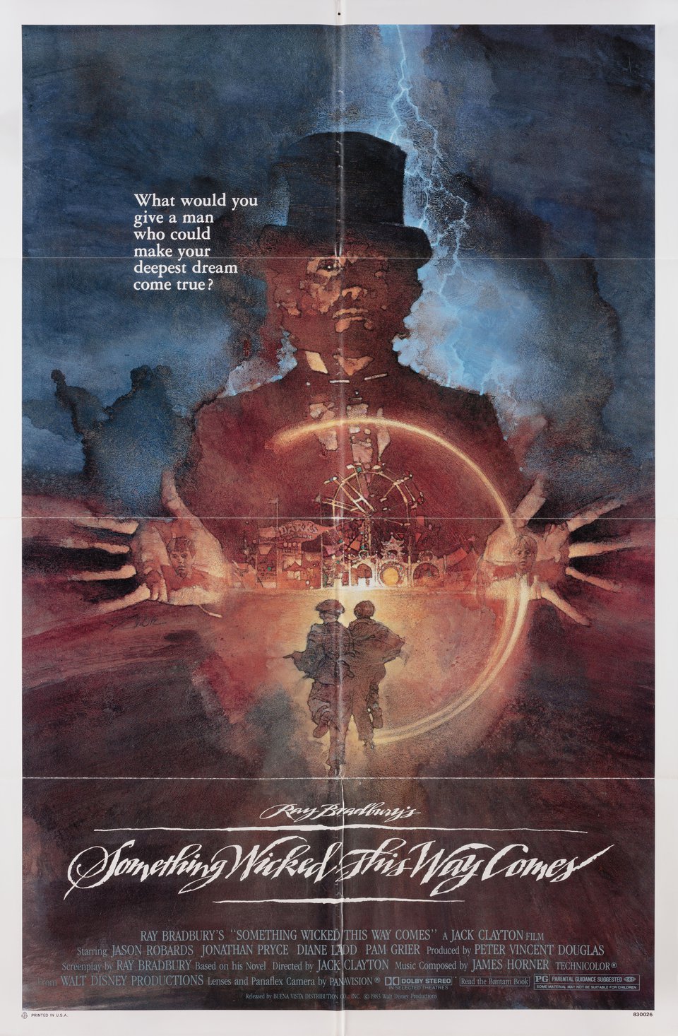 Something Wicked This Way Comes Original 1983 U.S. One Sheet Movie Poster